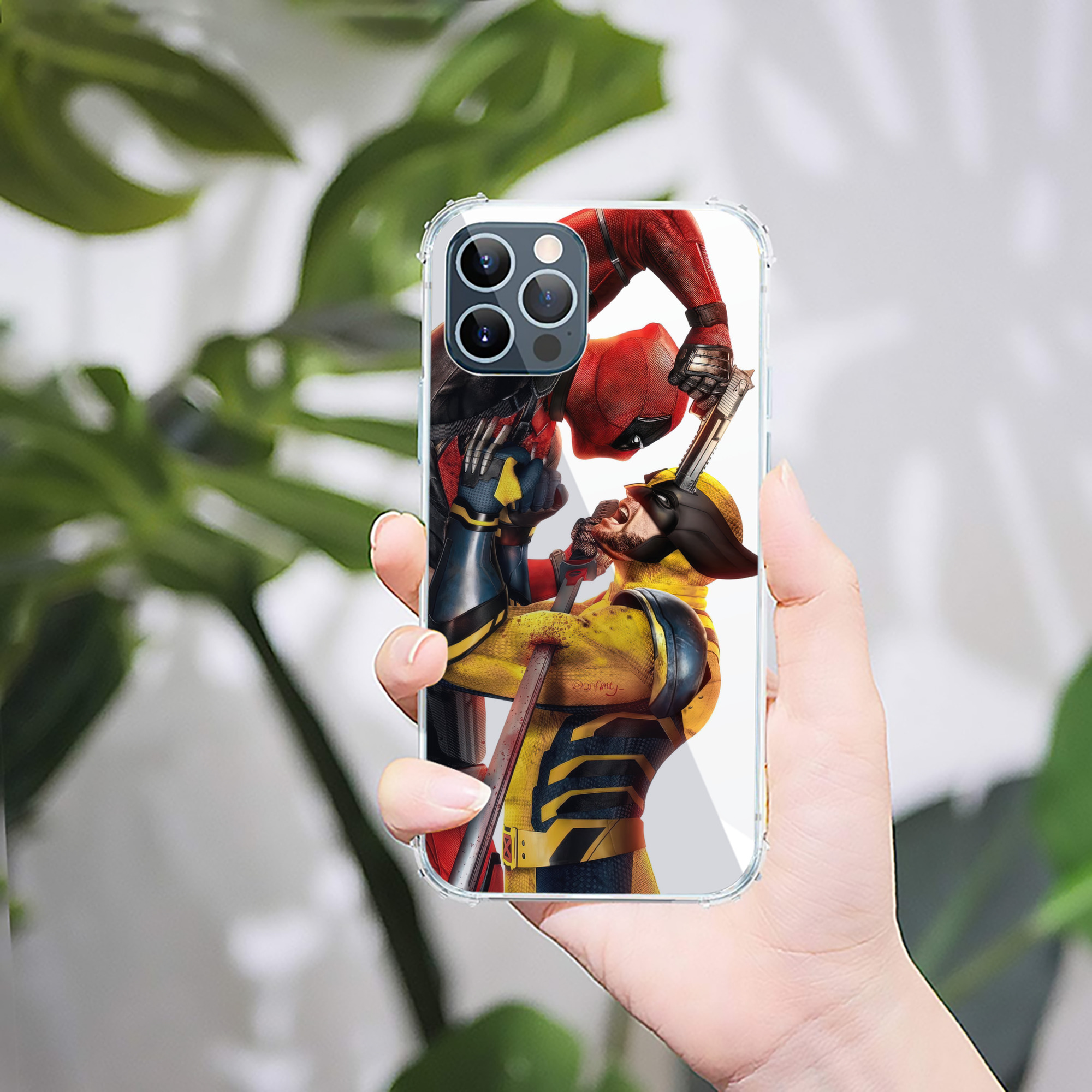 （画像用） Deadpool デッドプール 【iPhone 12シリーズ対応】透明スマホケース（クリアソフトケース）